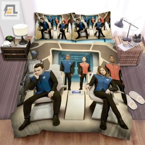 The Orville 2017 Movie Main Characters Sitting Bed Sheets Duvet Cover Bedding Sets elitetrendwear 1 1