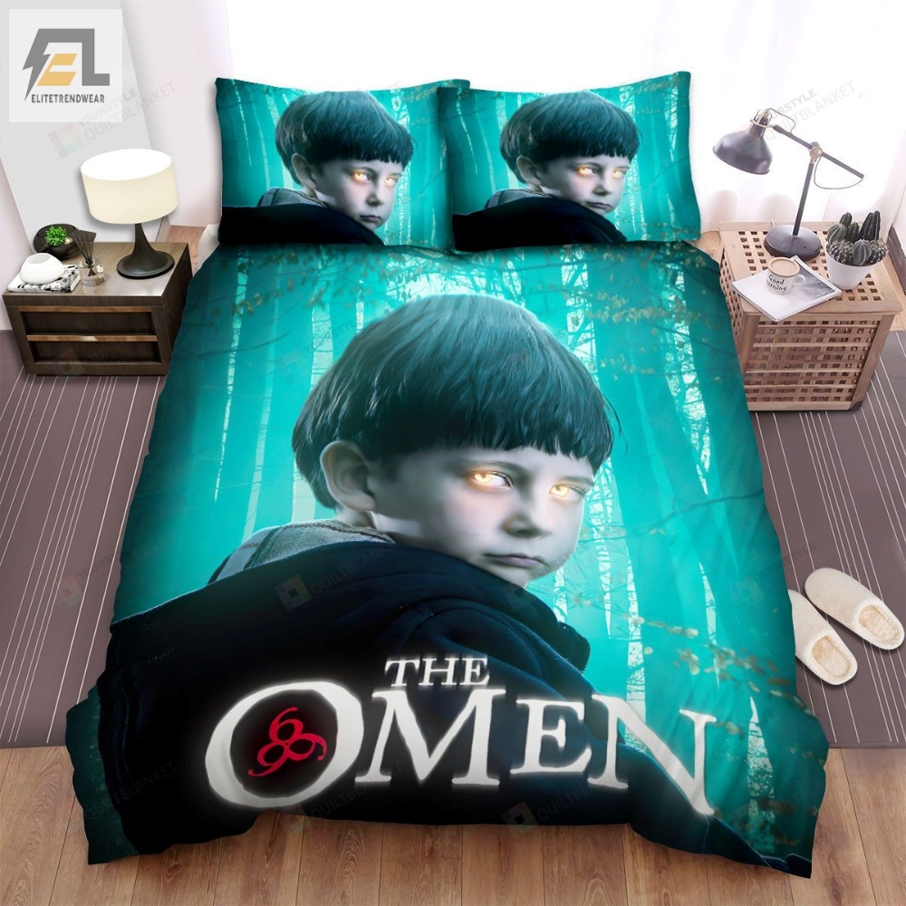 The Omen The Boy With Light Eyes Movie Poster Bed Sheets Spread Comforter Duvet Cover Bedding Sets 