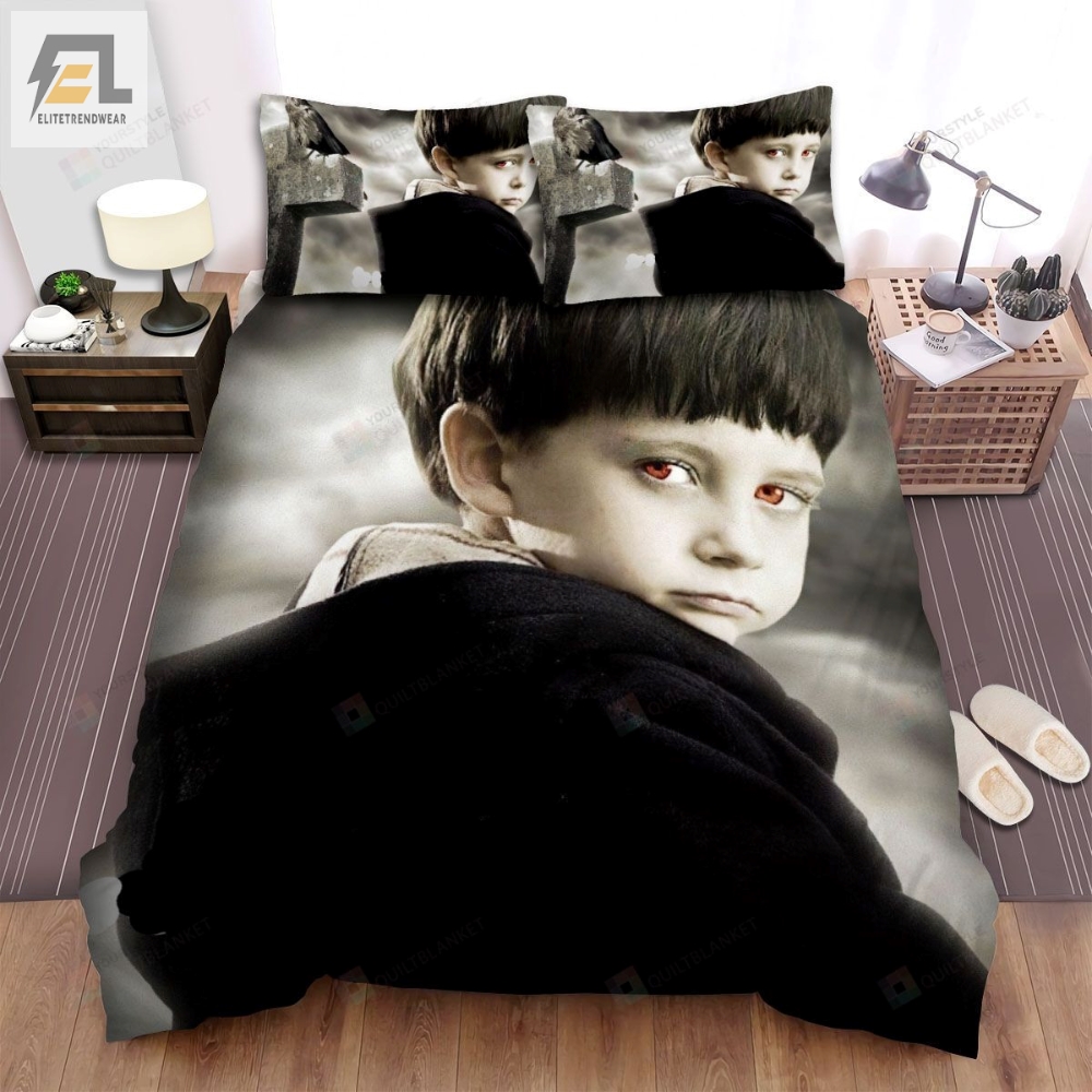 The Omen The Boy With Orange Eyes Movie Poster Bed Sheets Spread Comforter Duvet Cover Bedding Sets 