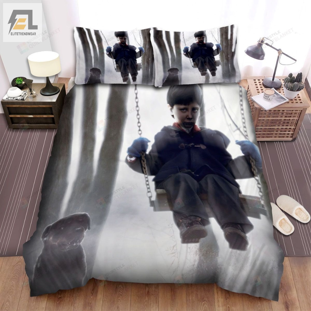 The Omen The Boy On Swing Movie Poster Bed Sheets Spread Comforter Duvet Cover Bedding Sets 