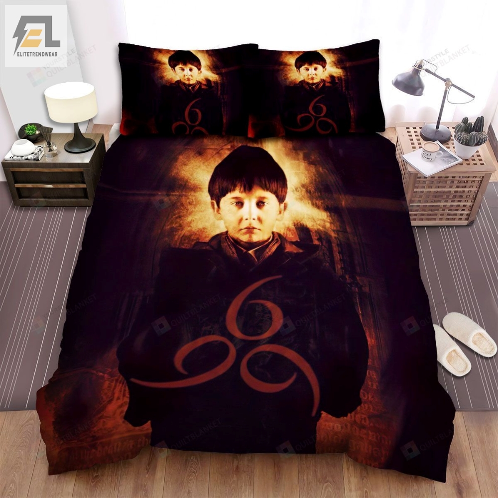 The Omen Porttait Of The Boy Main Actor Movie Picture Bed Sheets Spread Comforter Duvet Cover Bedding Sets 