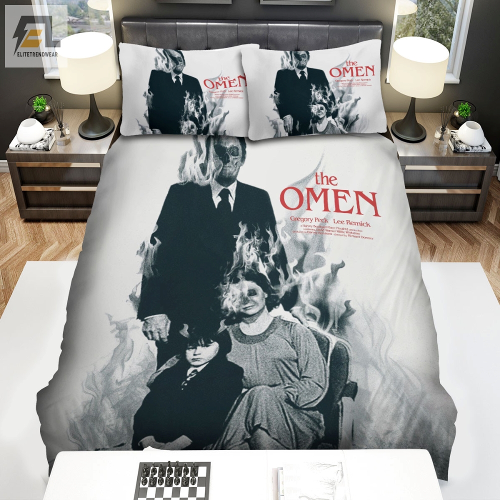 The Omen Movie Art Bed Sheets Spread Comforter Duvet Cover Bedding Sets Ver 18 