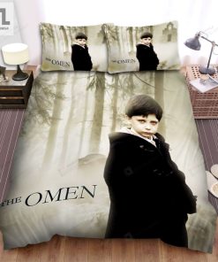 The Omen Face Of The Boy In Winter Movie Poster Bed Sheets Spread Comforter Duvet Cover Bedding Sets elitetrendwear 1 1