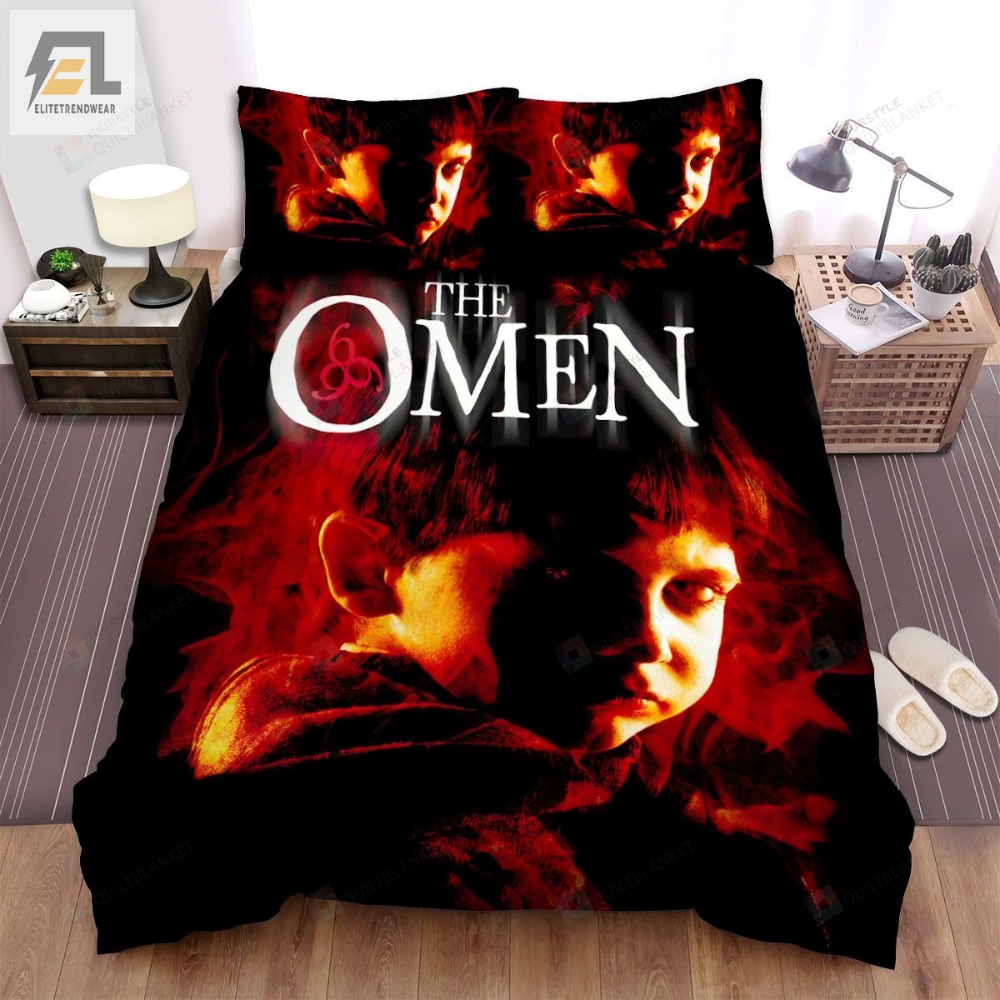 The Omen Fear The Child Movie Poster Bed Sheets Spread Comforter Duvet Cover Bedding Sets 