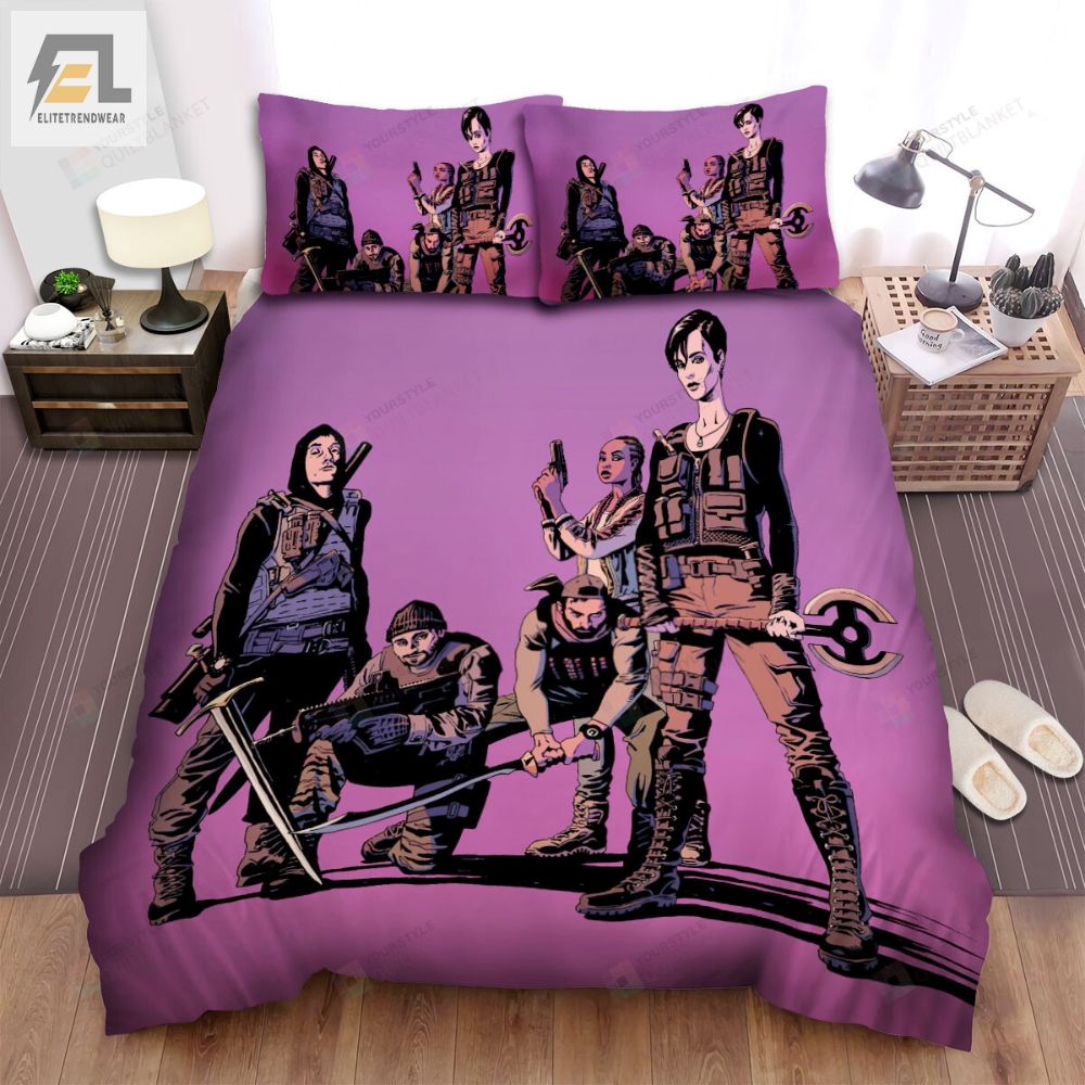 The Old Guard Movie Poster Art Bed Sheets Duvet Cover Bedding Sets 