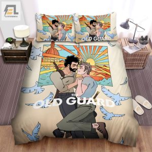 The Old Guard Movie Art 5 Bed Sheets Duvet Cover Bedding Sets elitetrendwear 1 1