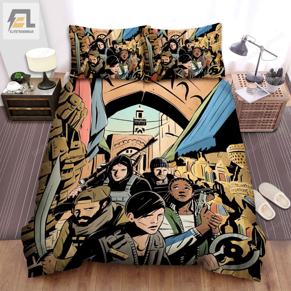 The Old Guard Movie Art 2 Bed Sheets Duvet Cover Bedding Sets 