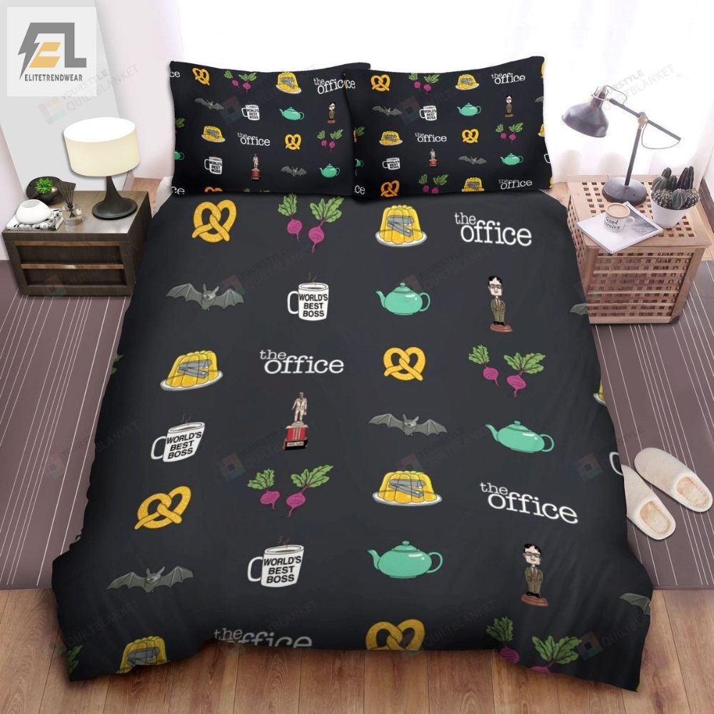 The Office Characterâs Symbols Bed Sheets Spread Comforter Duvet Cover Bedding Sets 