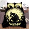 The Nightmare Before Christmas Jack Skellington And Scary Silhouettes Bed Sheets Duvet Cover Bedding Sets elitetrendwear 1