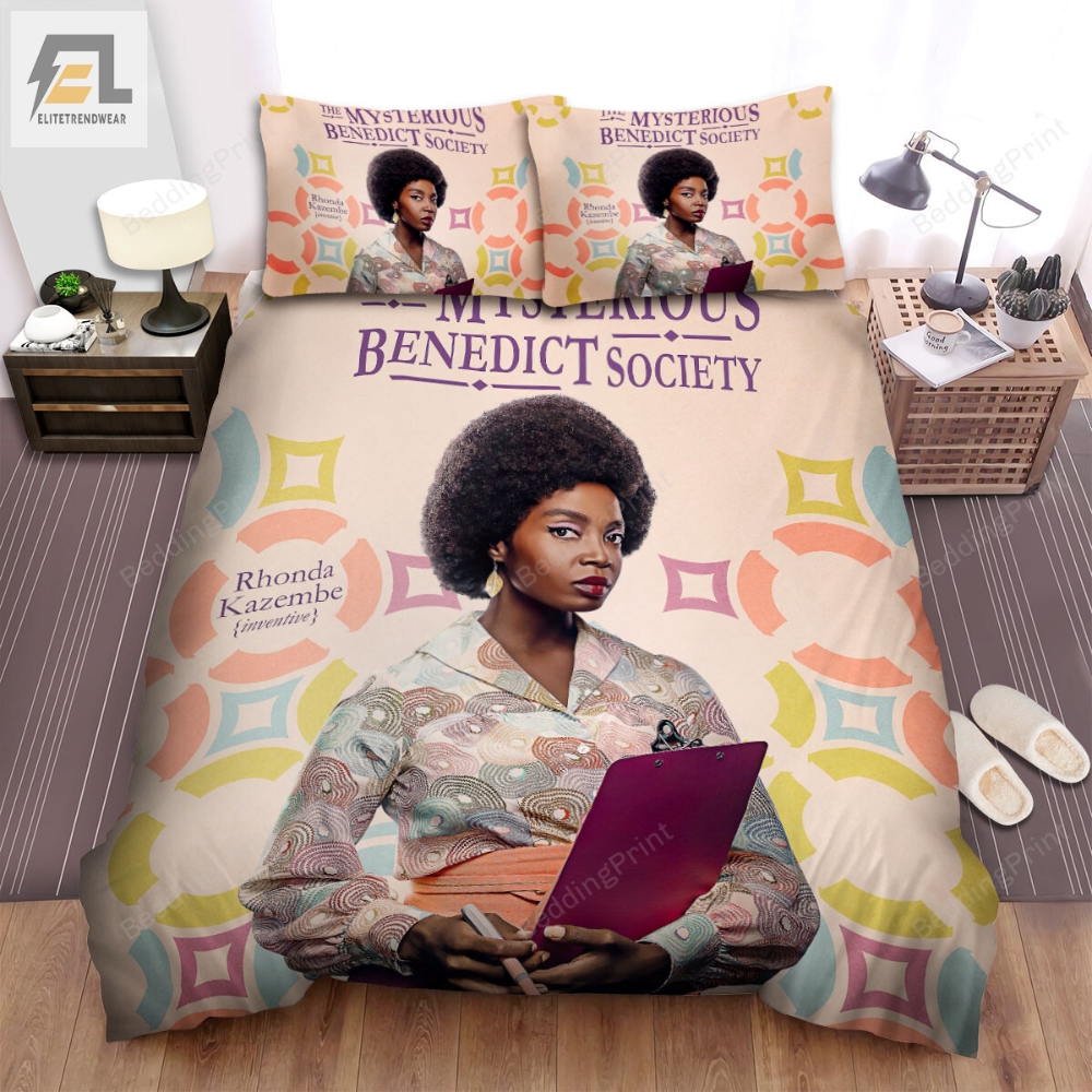The Mysterious Benedict Society 2021 Rhonda Kazembe Movie Poster Bed Sheets Duvet Cover Bedding Sets 