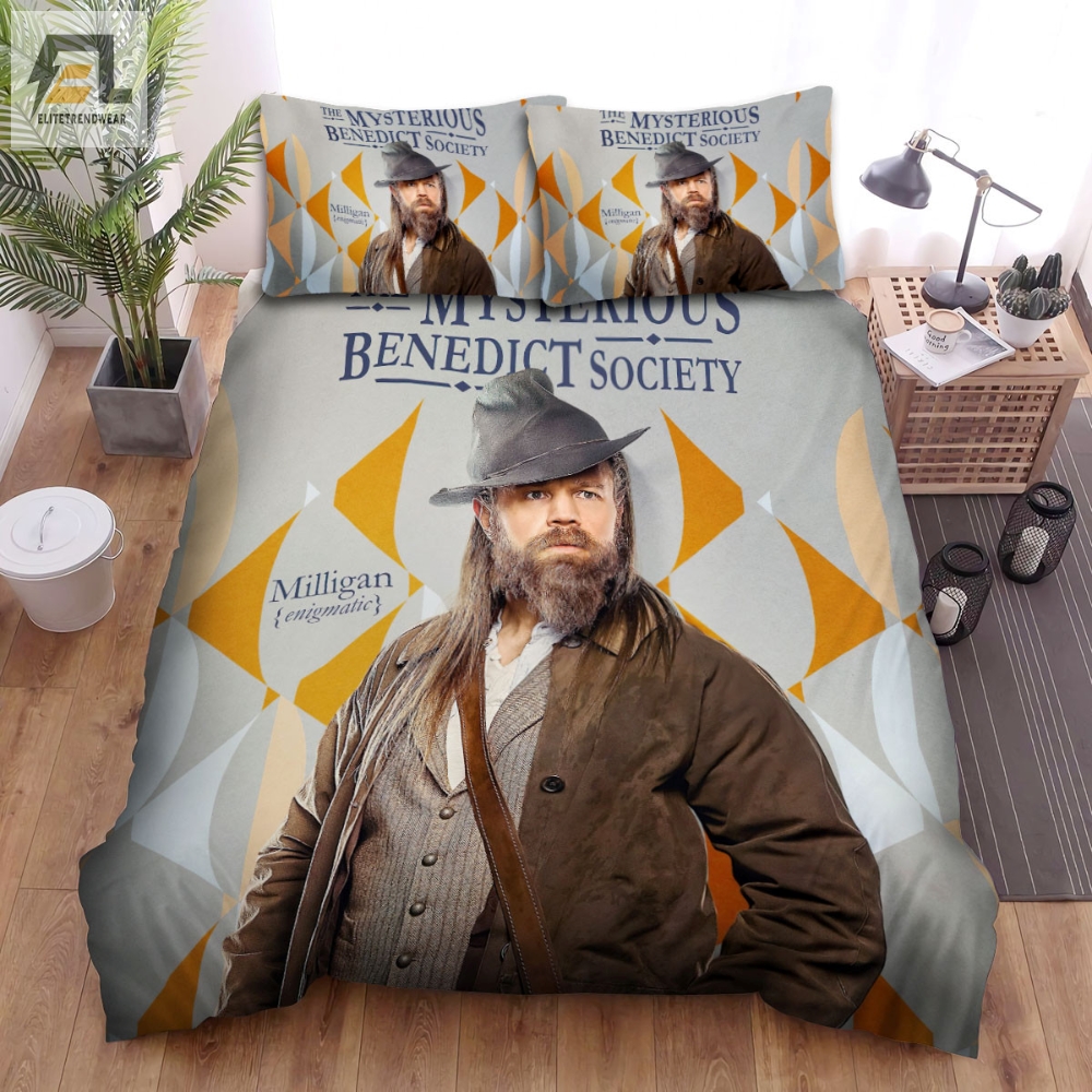 The Mysterious Benedict Society 2021 Milligan Movie Poster Bed Sheets Duvet Cover Bedding Sets 