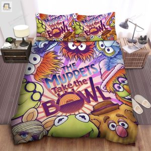 The Muppets Take The Bowl Live Show Artwork Bed Sheets Spread Comforter Duvet Cover Bedding Sets elitetrendwear 1 1