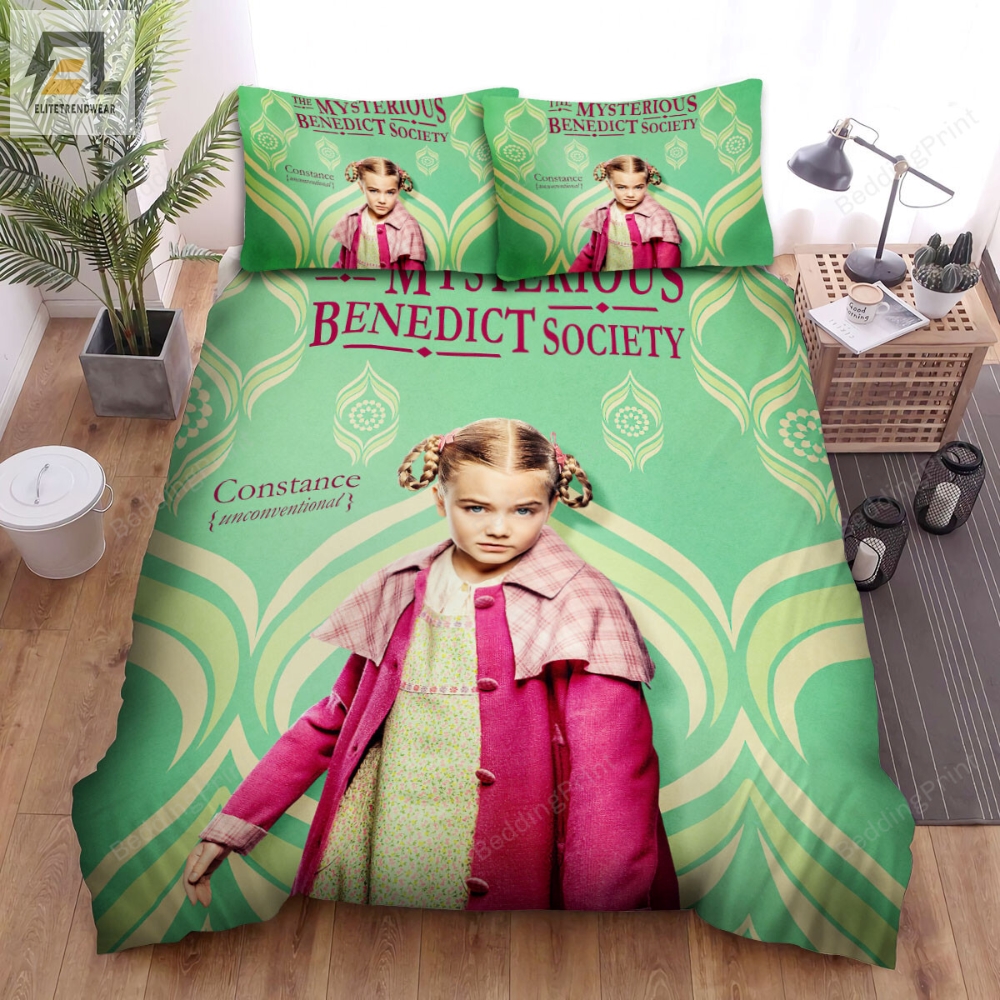 The Mysterious Benedict Society 2021 Constance Contraire Movie Poster Bed Sheets Duvet Cover Bedding Sets 