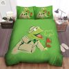 The Muppets Kermit The Frog As A Reporter Illustration Bed Sheets Duvet Cover Bedding Sets elitetrendwear 1
