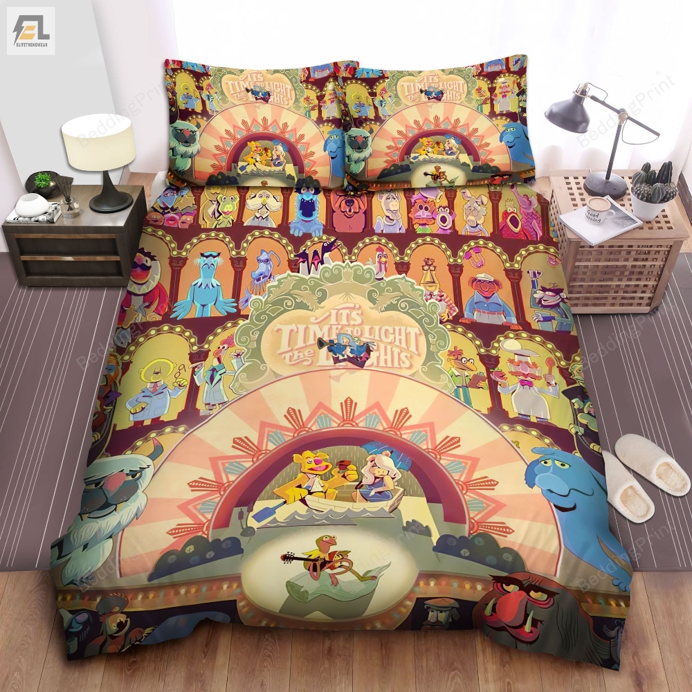 The Muppets Itâs Time To Light The Lights Bed Sheets Duvet Cover Bedding Sets 