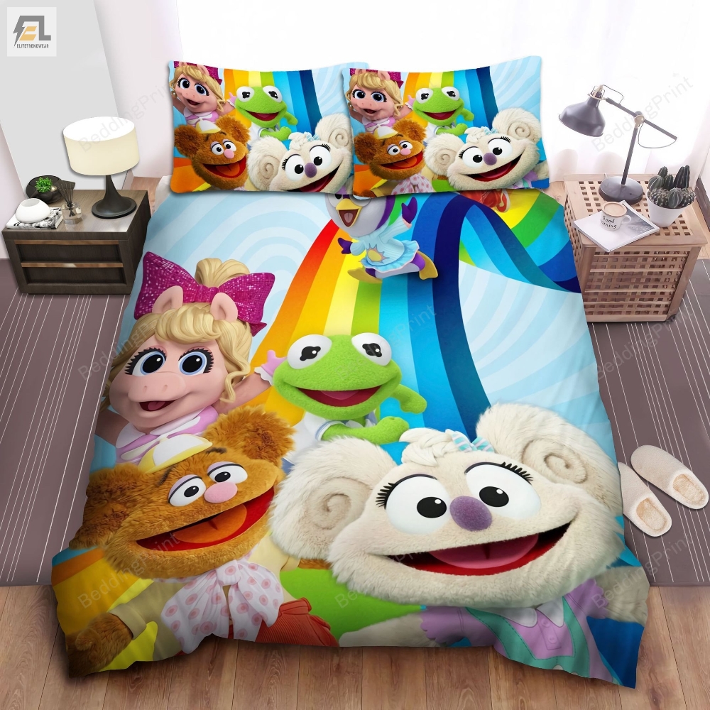 The Muppets Babies Series On Disney Junior Art Bed Sheets Duvet Cover Bedding Sets 