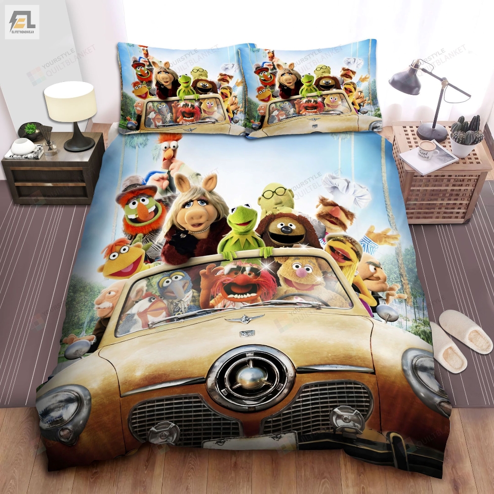 The Muppet Movie Theater Promo Poster Bed Sheets Spread Comforter Duvet Cover Bedding Sets 