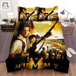 The Mummy Tomb Of The Dragon Emperor 2008 The Sands Will Rise Movie Poster Bed Sheets Spread Comforter Duvet Cover Bedding Sets elitetrendwear 1 1