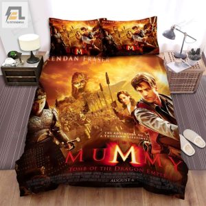 The Mummy Tomb Of The Dragon Emperor 2008 The Adventure Of A Thousand Lifetimes Movie Poster Bed Sheets Spread Comforter Duvet Cover Bedding Sets elitetrendwear 1 1