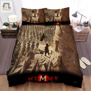 The Mummy Tomb Of The Dragon Emperor 2008 Stone Statues Movie Poster Bed Sheets Spread Comforter Duvet Cover Bedding Sets elitetrendwear 1 1
