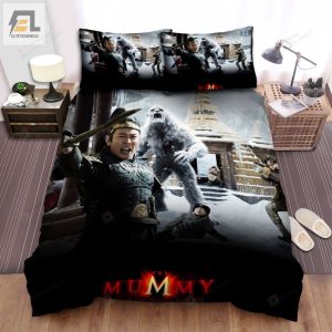 The Mummy Tomb Of The Dragon Emperor 2008 Snowman Movie Poster Bed Sheets Spread Comforter Duvet Cover Bedding Sets elitetrendwear 1 1