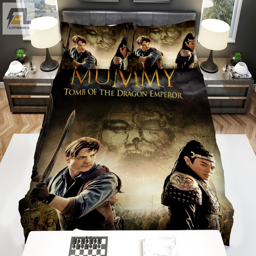 The Mummy Tomb Of The Dragon Emperor 2008 Poster Movie Poster Bed Sheets Spread Comforter Duvet Cover Bedding Sets Ver 1 
