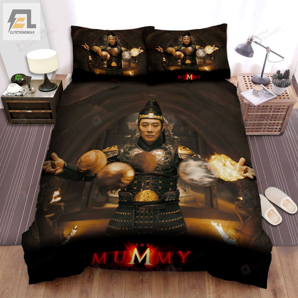 The Mummy Tomb Of The Dragon Emperor 2008 Astrologer Movie Poster Bed Sheets Spread Comforter Duvet Cover Bedding Sets 