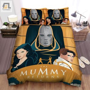 The Mummy Returns 2001 The Henkel Family Theater Presents Movie Poster Bed Sheets Duvet Cover Bedding Sets elitetrendwear 1 1