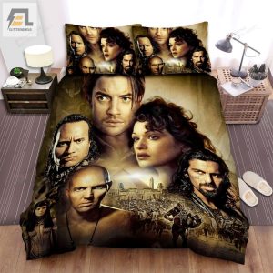 The Mummy Returns 2001 Poster Movie Poster Bed Sheets Duvet Cover Bedding Sets Ver 2 elitetrendwear 1 1