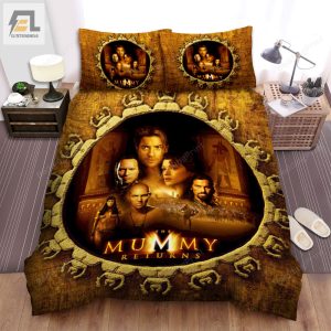 The Mummy Returns 2001 Orbicular Movie Poster Bed Sheets Duvet Cover Bedding Sets elitetrendwear 1 1