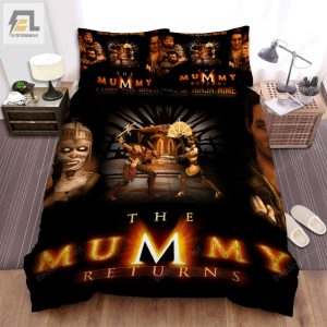 The Mummy Returns 2001 From Creators Of Ninja Mime Movie Poster Bed Sheets Duvet Cover Bedding Sets elitetrendwear 1 1