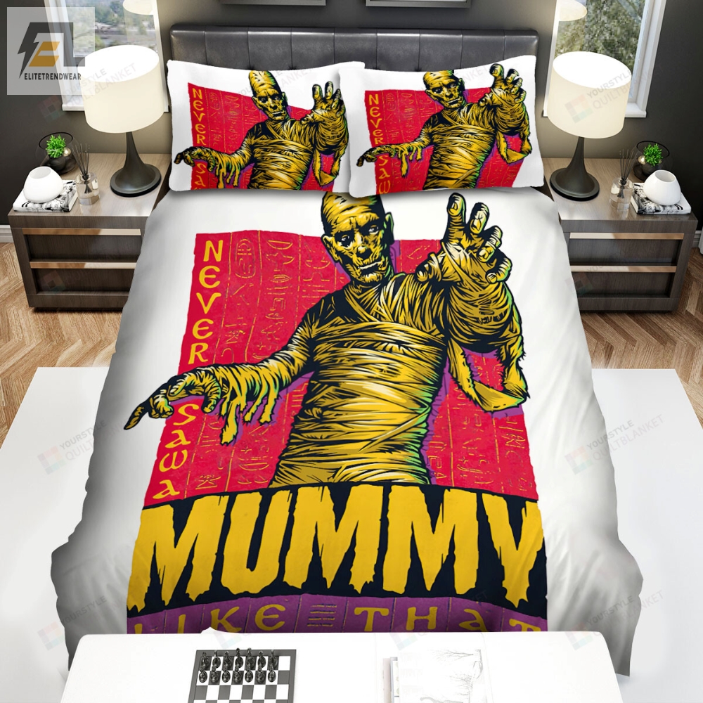 The Mummy Returns 2001 Never Sawa Like That Movie Poster Bed Sheets Duvet Cover Bedding Sets 