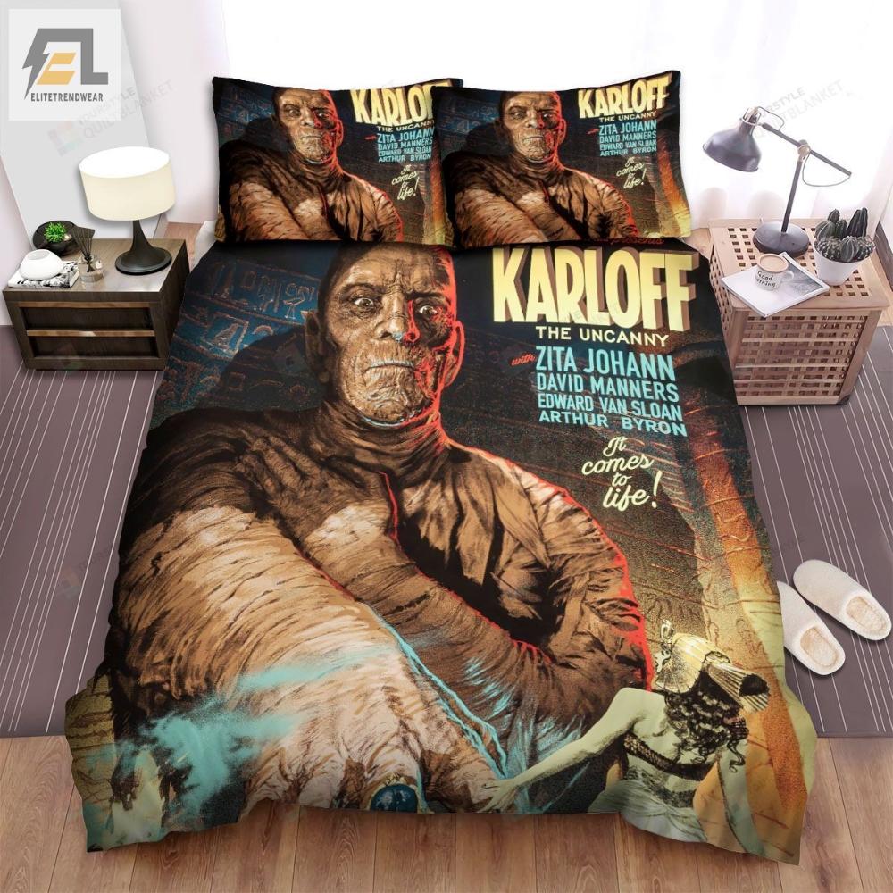 The Mummy 1932 Poster Bed Sheets Spread Comforter Duvet Cover Bedding Sets 
