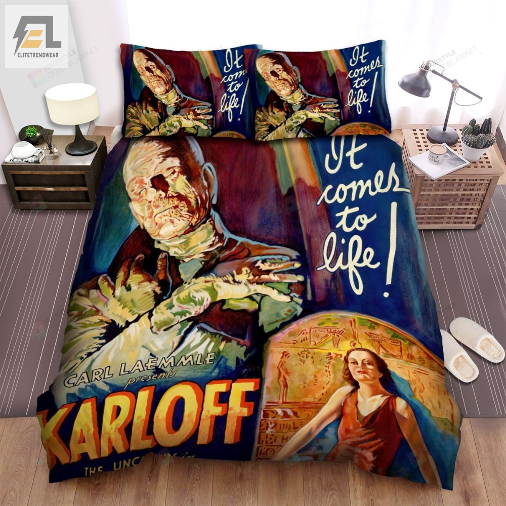 The Mummy 1932 Poster 5 Bed Sheets Spread Comforter Duvet Cover Bedding Sets 