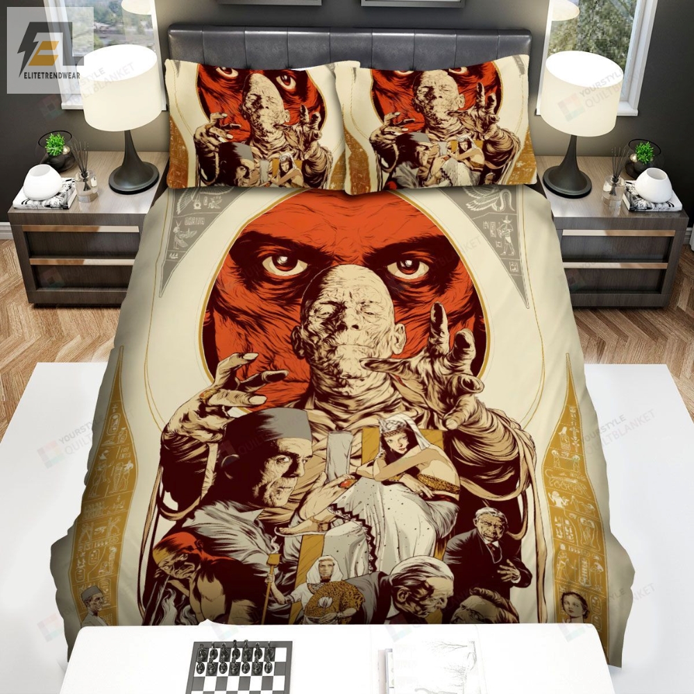 The Mummy 1932 Poster 4 Bed Sheets Spread Comforter Duvet Cover Bedding Sets 