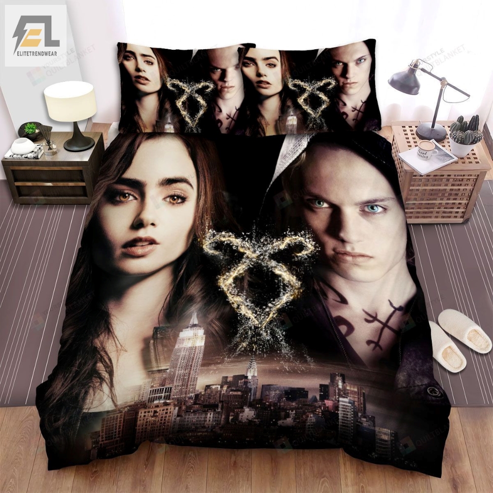 The Mortal Instruments City Of Bones Movie Poster I Photo Bed Sheets Spread Comforter Duvet Cover Bedding Sets 
