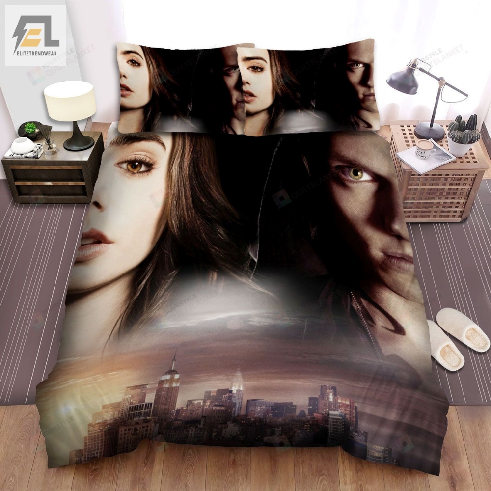 The Mortal Instruments City Of Bones Movie Dim Photo Bed Sheets Spread Comforter Duvet Cover Bedding Sets 