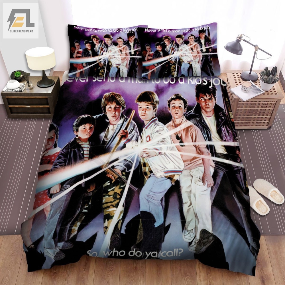 The Monster Squad Never Send A Man To Do A Kidâs Job Movie Poster Bed Sheets Spread Comforter Duvet Cover Bedding Sets 