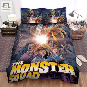 The Monster Squad Monster With Children Movie Poster Bed Sheets Spread Comforter Duvet Cover Bedding Sets elitetrendwear 1 1