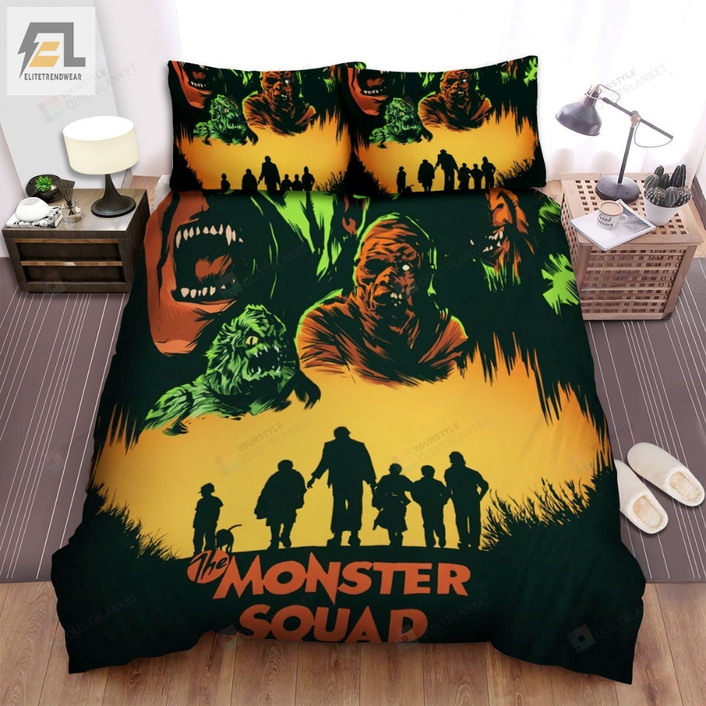The Monster Squad Monster Arround The Human Movie Poster Bed Sheets Spread Comforter Duvet Cover Bedding Sets 