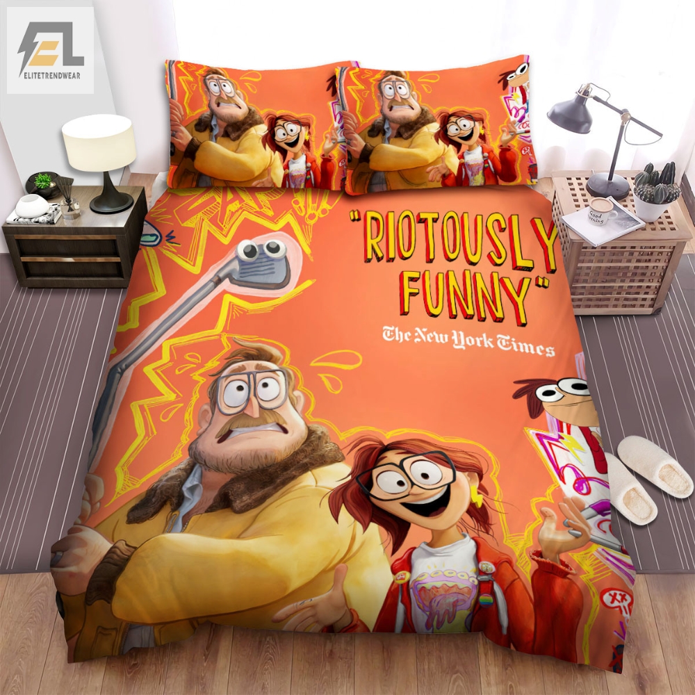 The Mitchells Vs The Machines Rick Poster Bed Sheets Spread Comforter Duvet Cover Bedding Sets 