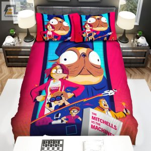 The Mitchells Vs The Machines Movie Poster Art Bed Sheets Spread Comforter Duvet Cover Bedding Sets elitetrendwear 1 1