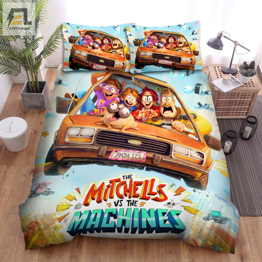 The Mitchells Vs The Machines Movie Poster 1 Bed Sheets Spread Comforter Duvet Cover Bedding Sets 