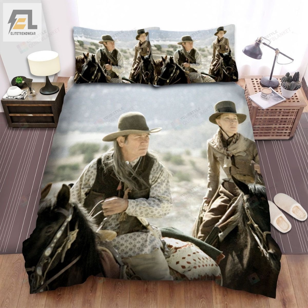 The Missing I 2003 The Men And The Girl On Horseback In Movie Scene Bed Sheets Spread Comforter Duvet Cover Bedding Sets 