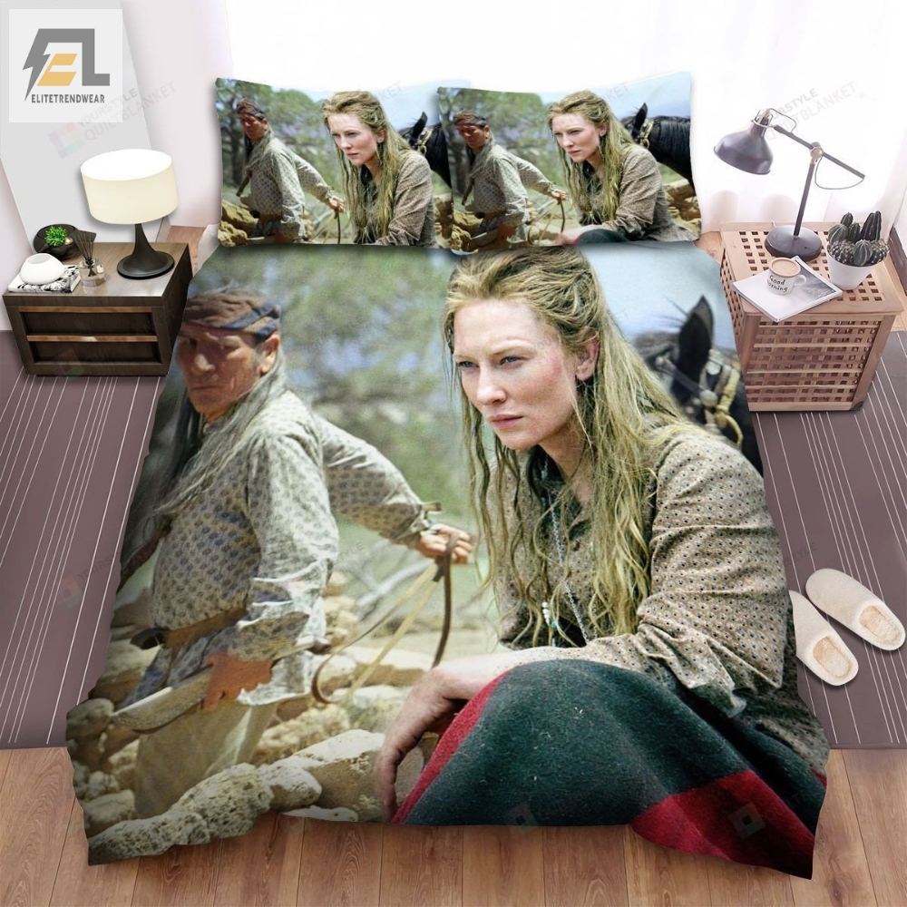 The Missing I 2003 The Man With The Horse And The Girl Movie Scene Bed Sheets Spread Comforter Duvet Cover Bedding Sets 