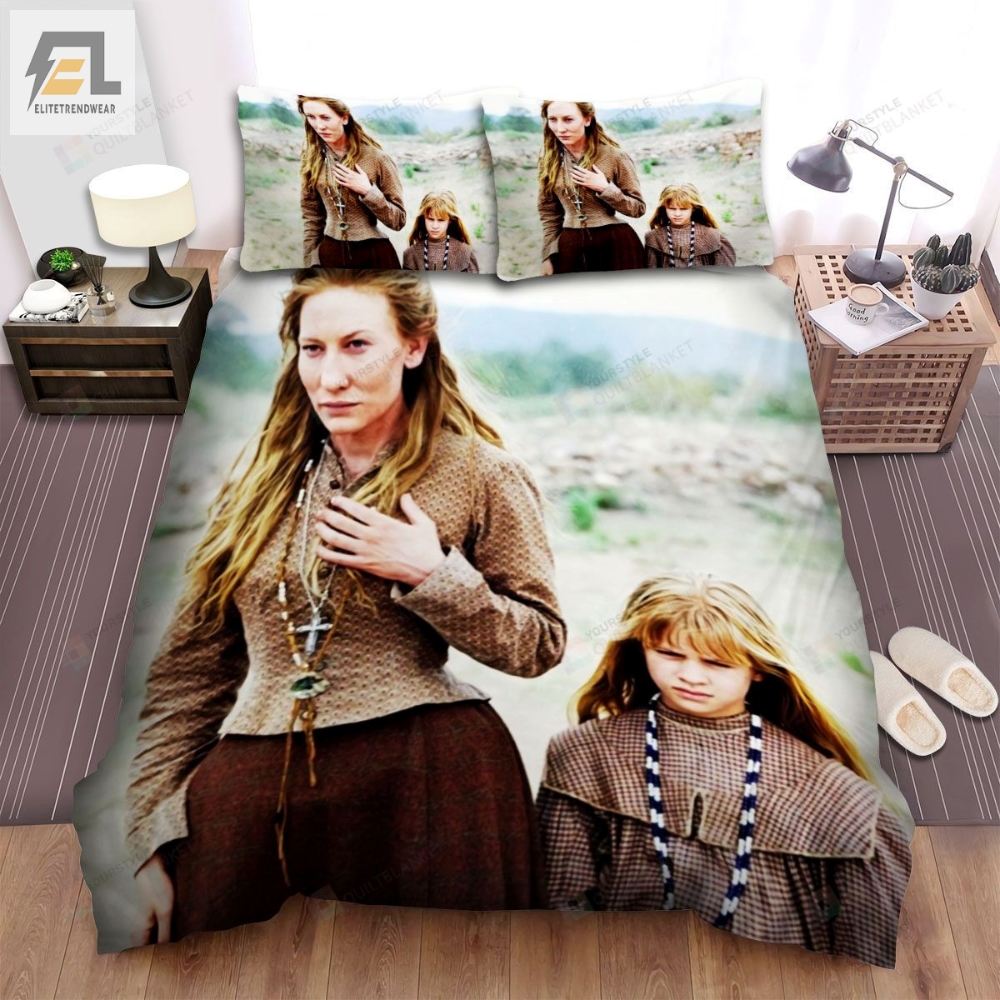 The Missing I 2003 The Girl And A Little Girl In Movie Scene Bed Sheets Spread Comforter Duvet Cover Bedding Sets 