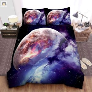 The Milky Way And Planet In Galaxy Bed Sheets Duvet Cover Bedding Sets elitetrendwear 1 1