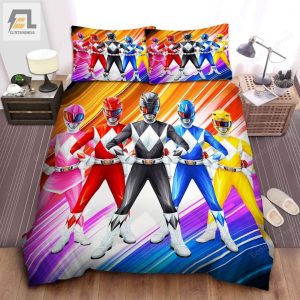 The Mighty Morphine Power Rangers Illustration Bed Sheets Duvet Cover Bedding Sets elitetrendwear 1 1