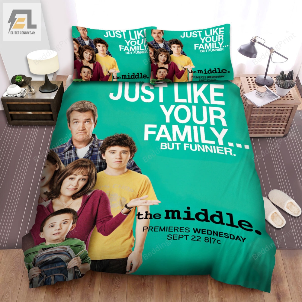 The Middle 2009Â2018 Just Like Your Family.. But Funnier Movie Poster Bed Sheets Duvet Cover Bedding Sets 