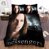 The Messengers Portrait Of The Main Girl Actor With Black House Background Movie Poster Bed Sheets Duvet Cover Bedding Sets elitetrendwear 1